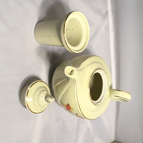 Aladdin TEA POT WITH DIFFUSER BY HALL’S  AUTUMN LEAF CERAMIC COLLECTION - Picture 6 of 6